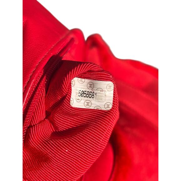 Chanel Mouton Red Suede Shearling Fur Tote✨ - Picture 8 of 9